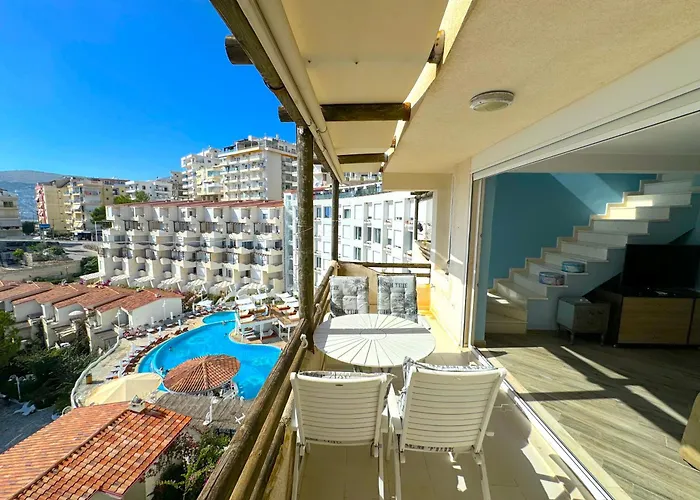 Luxury Diva Sea View Apartment, Bougainville Bay * Sarandë